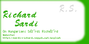 richard sardi business card